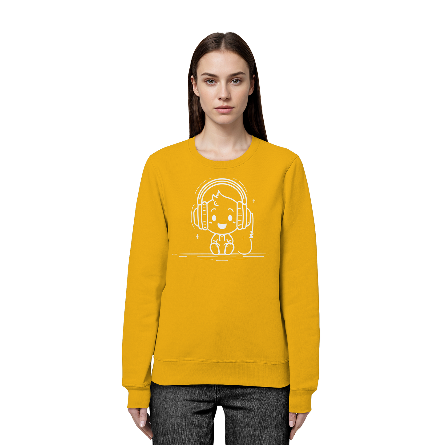 „Mono“ Lofi-Kopfhörer – Premium Bio-Sweatshirt - Organic Basic Unisex Sweatshirt