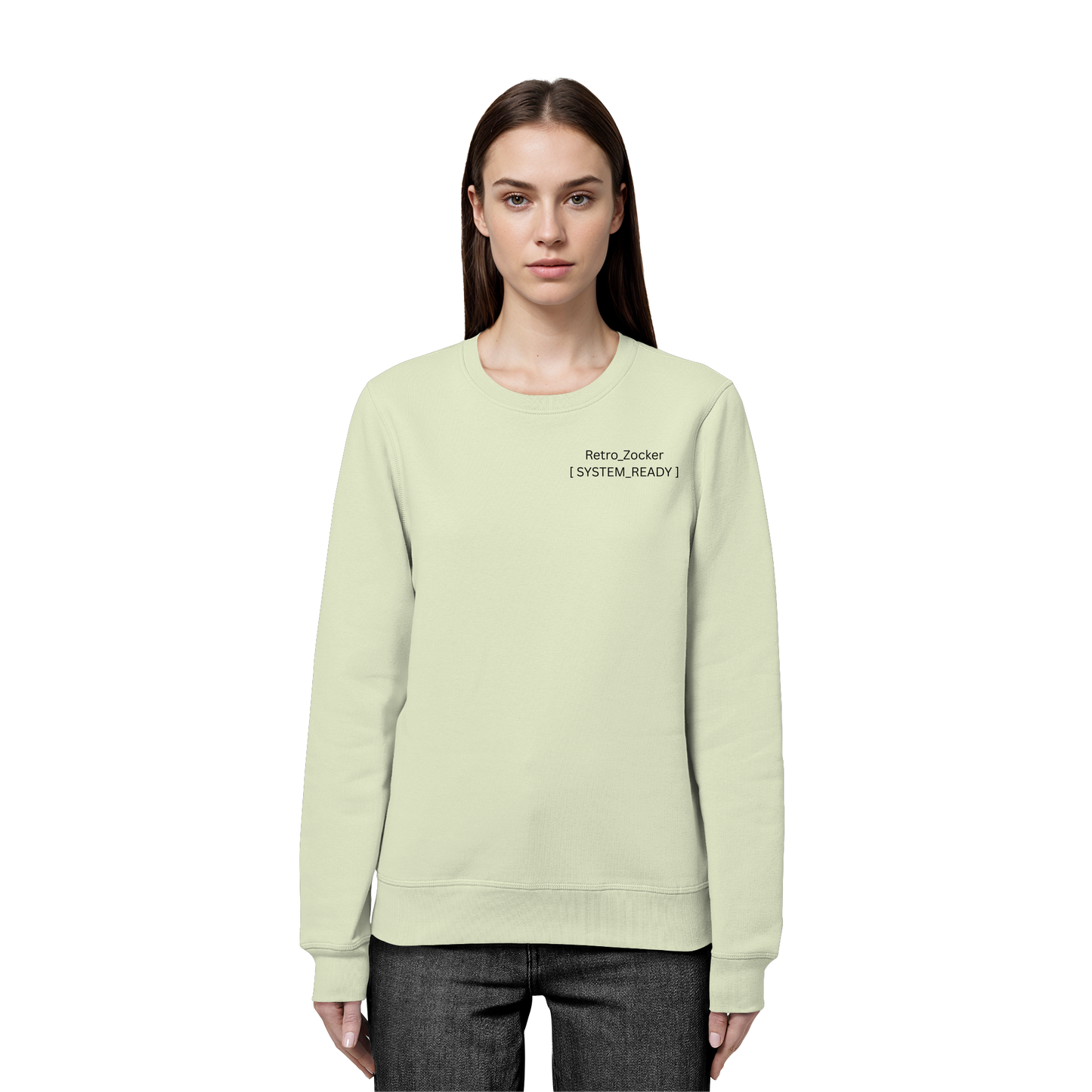 „Retro_Zocker“ [ System_Ready ] Premium Bio-Sweatshirt - Organic Basic Unisex Sweatshirt
