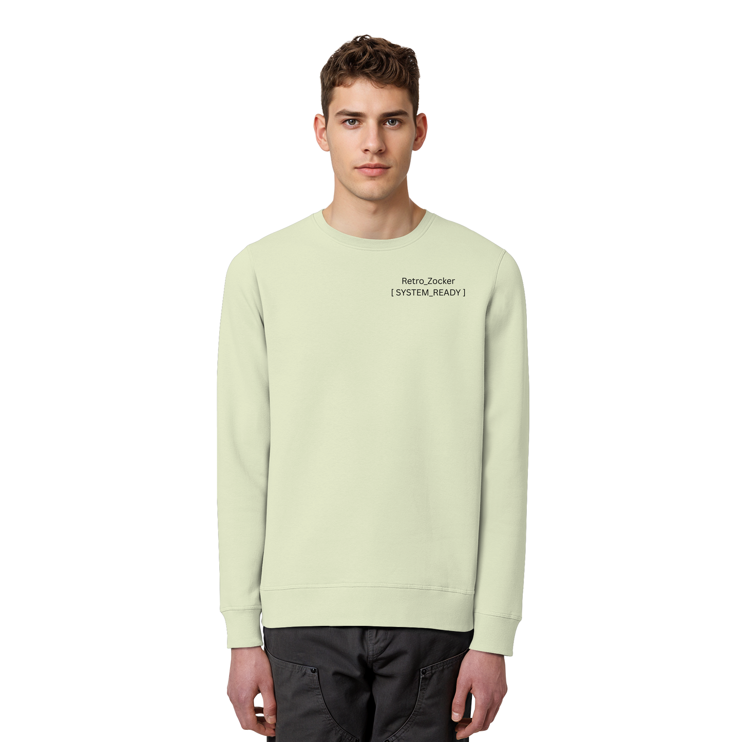 „Retro_Zocker“ [ System_Ready ] Premium Bio-Sweatshirt - Organic Basic Unisex Sweatshirt