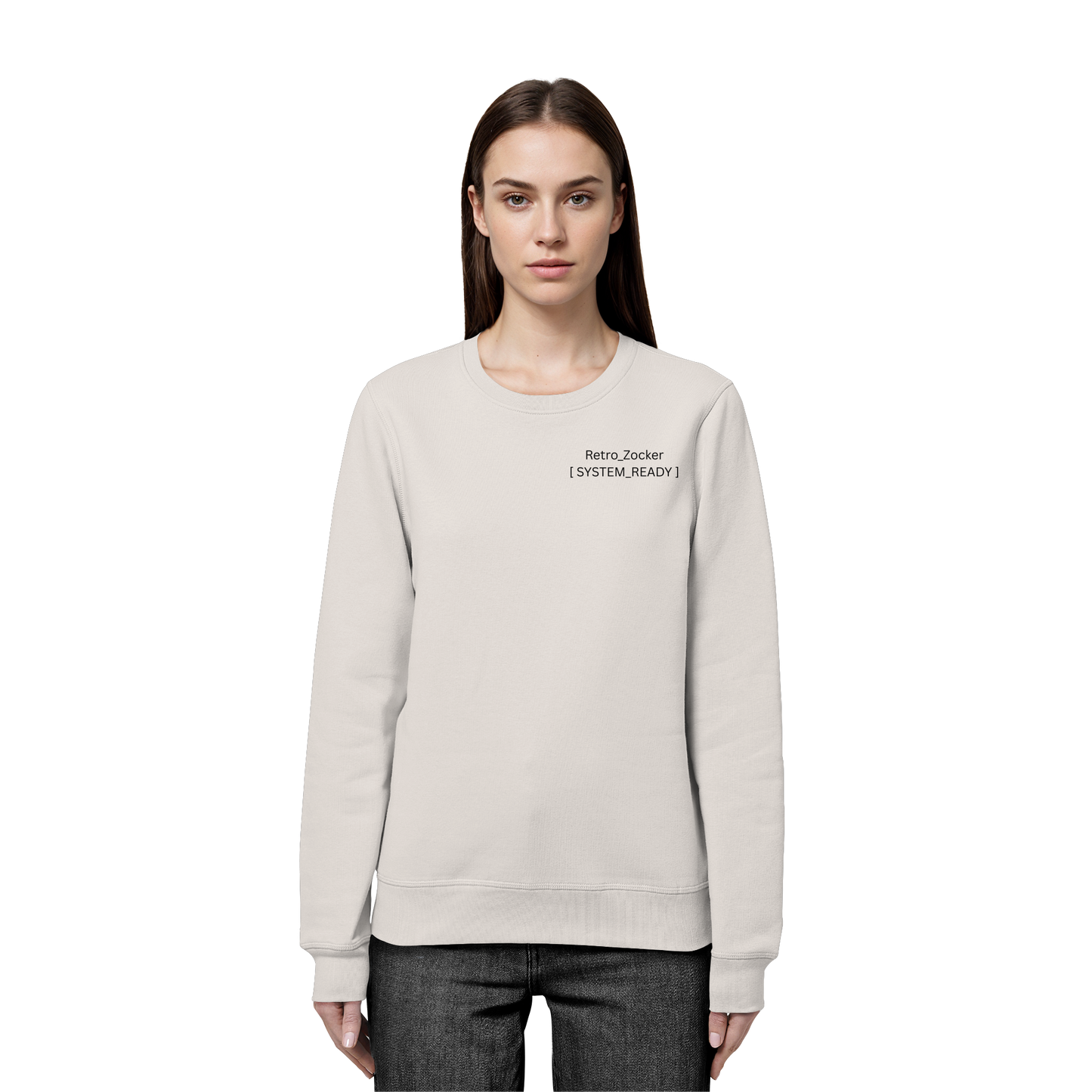 „Retro_Zocker“ [ System_Ready ] Premium Bio-Sweatshirt - Organic Basic Unisex Sweatshirt