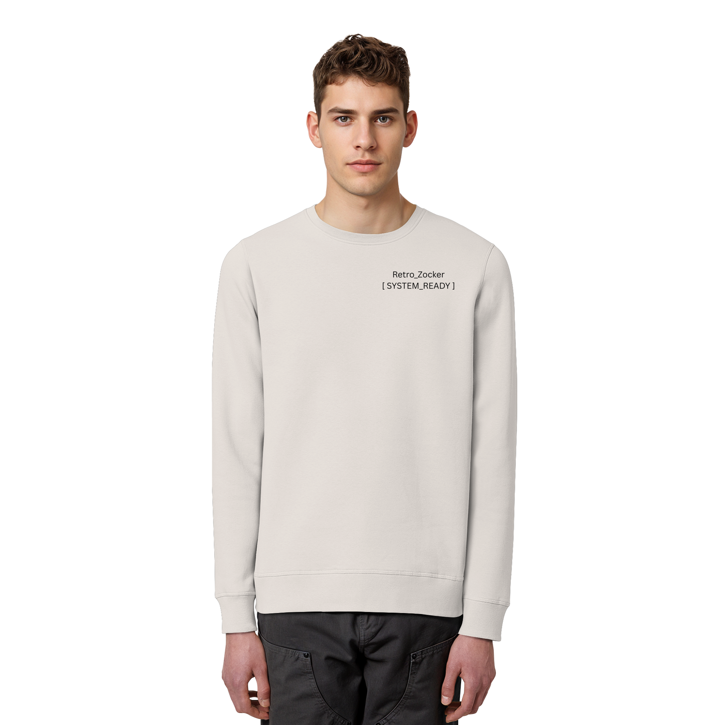„Retro_Zocker“ [ System_Ready ] Premium Bio-Sweatshirt - Organic Basic Unisex Sweatshirt