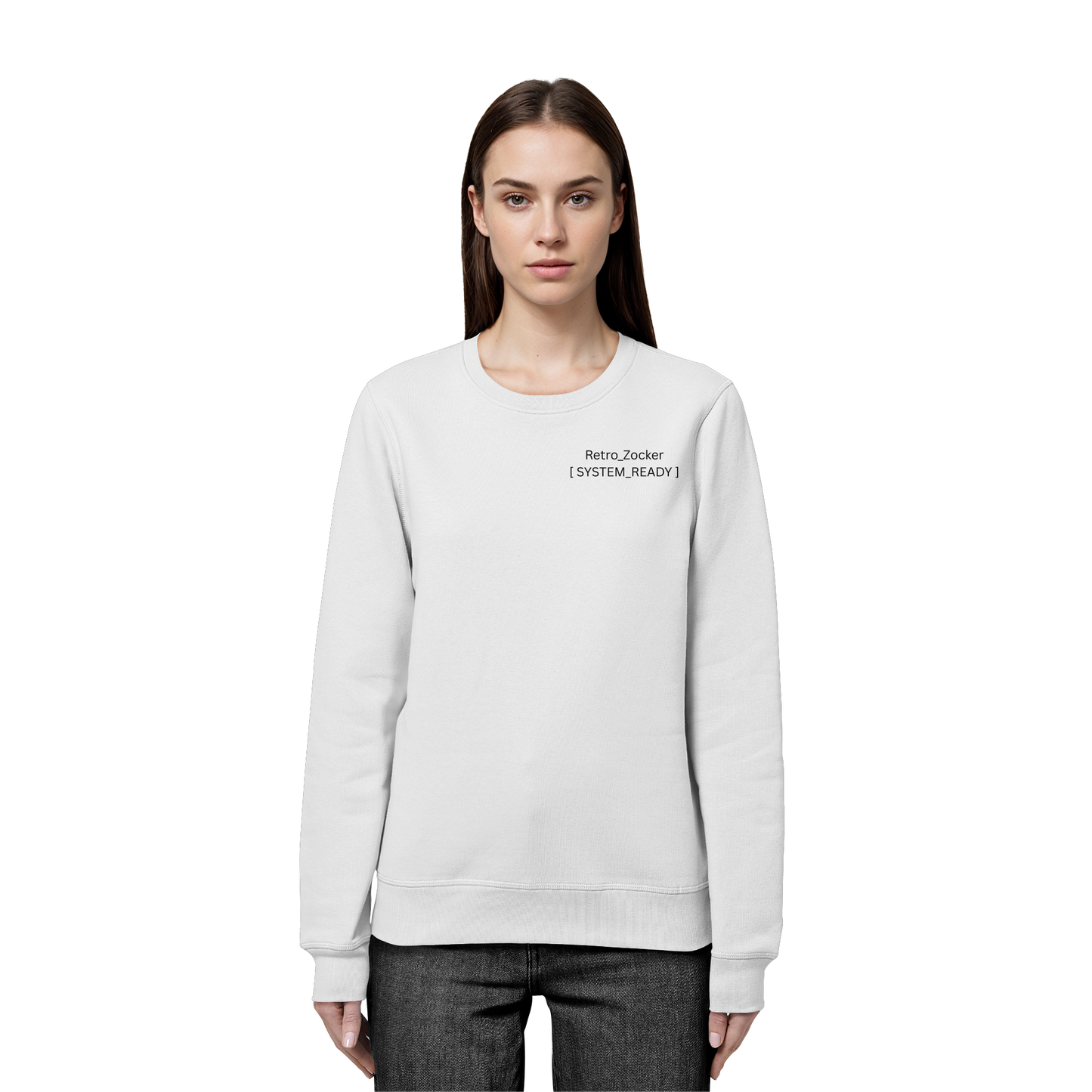 „Retro_Zocker“ [ System_Ready ] Premium Bio-Sweatshirt - Organic Basic Unisex Sweatshirt