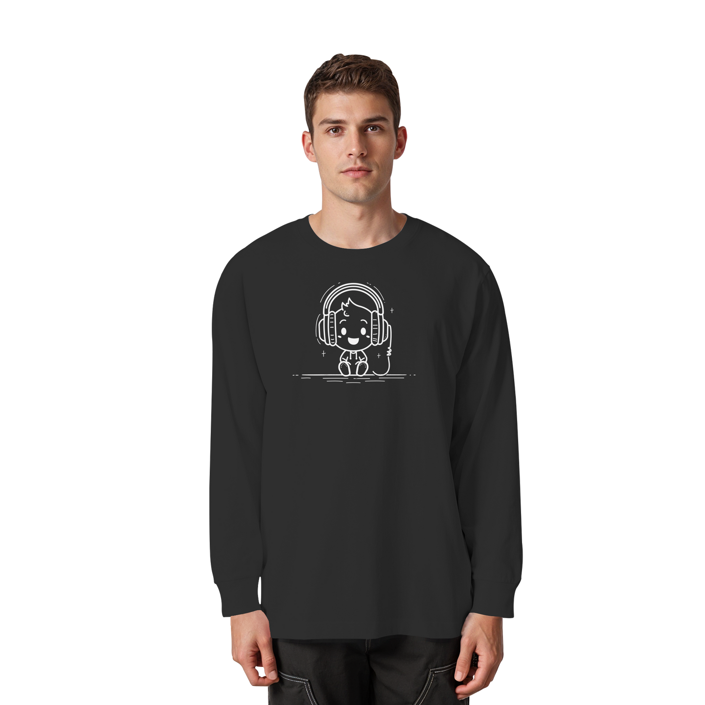 The "Mono" Oversized Longsleeve – Organic Heavy Cotton - Organic Heavy Oversized Longsleeve T-Shirt