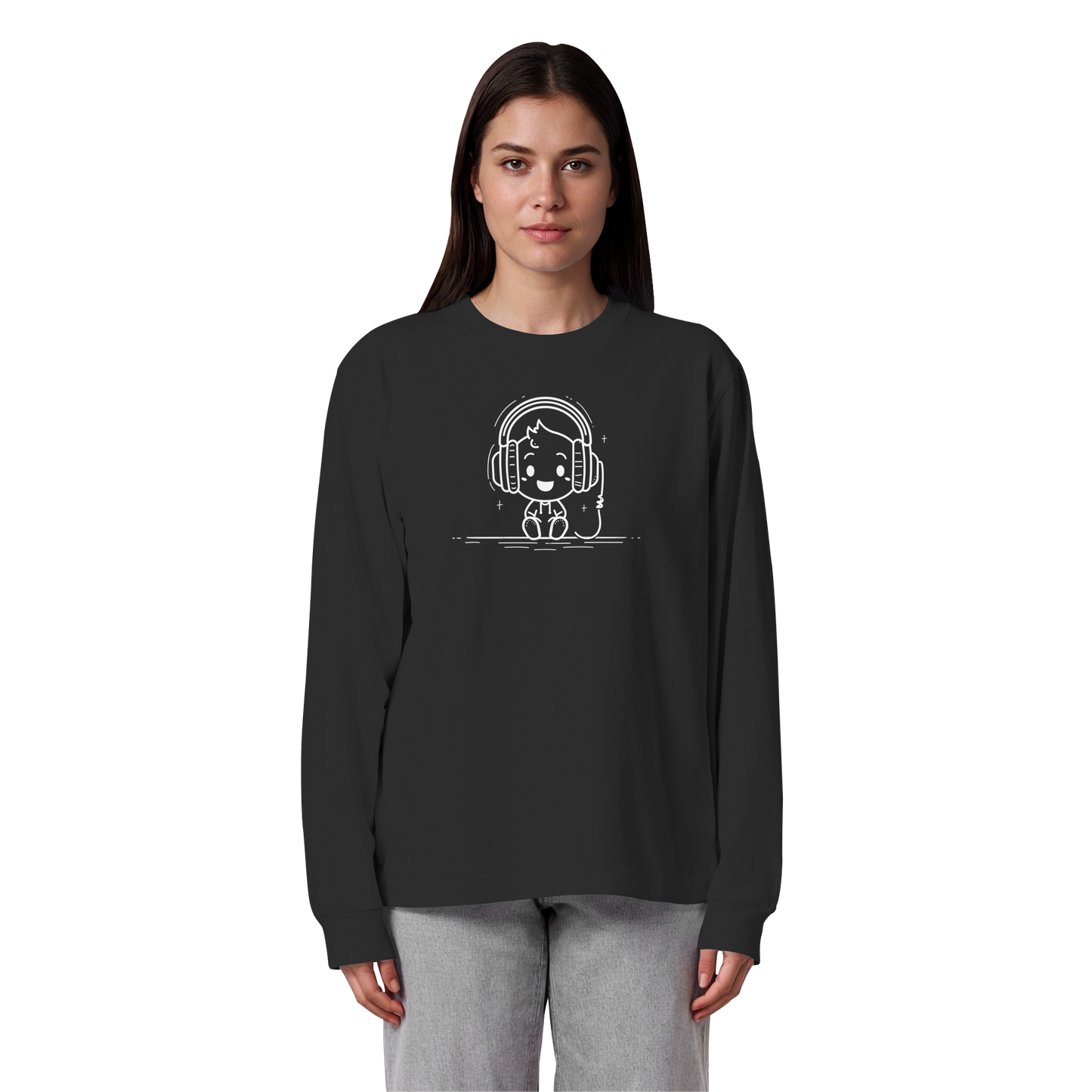 The "Mono" Oversized Longsleeve – Organic Heavy Cotton - Organic Heavy Oversized Longsleeve T-Shirt