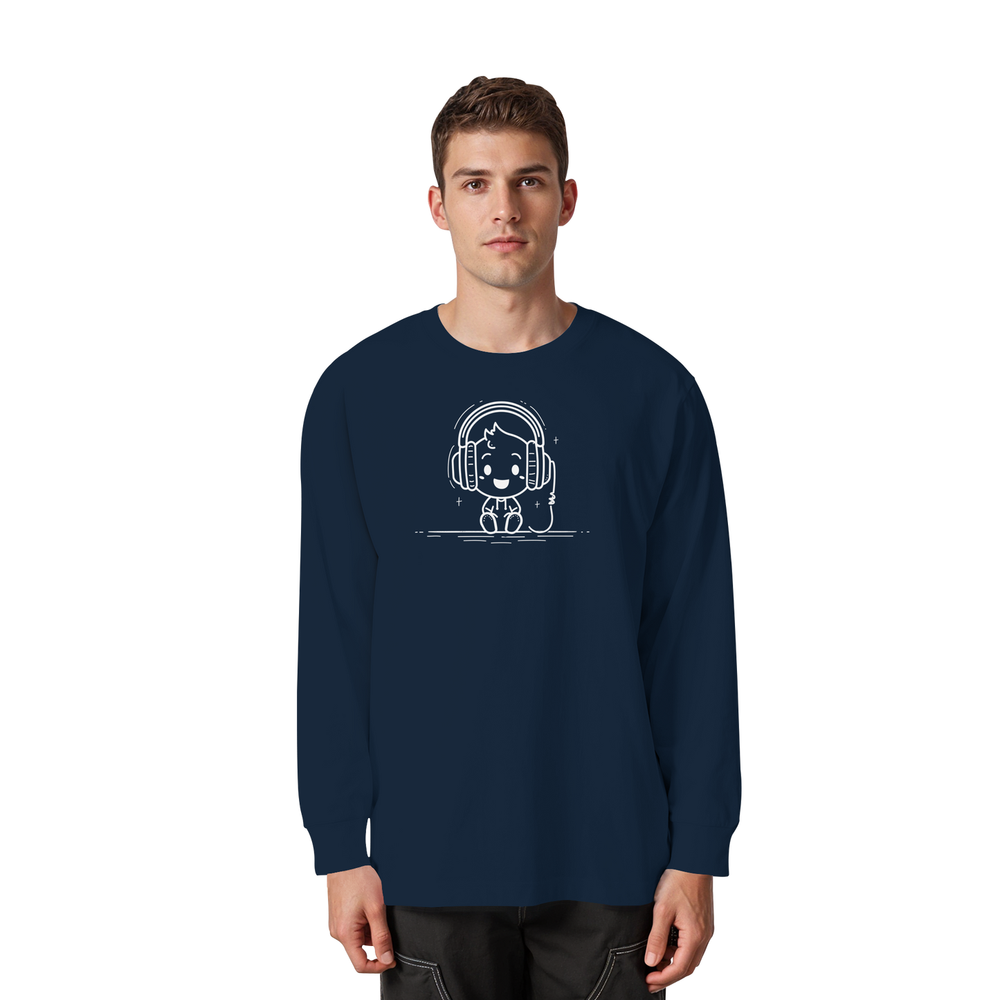 The "Mono" Oversized Longsleeve – Organic Heavy Cotton - Organic Heavy Oversized Longsleeve T-Shirt