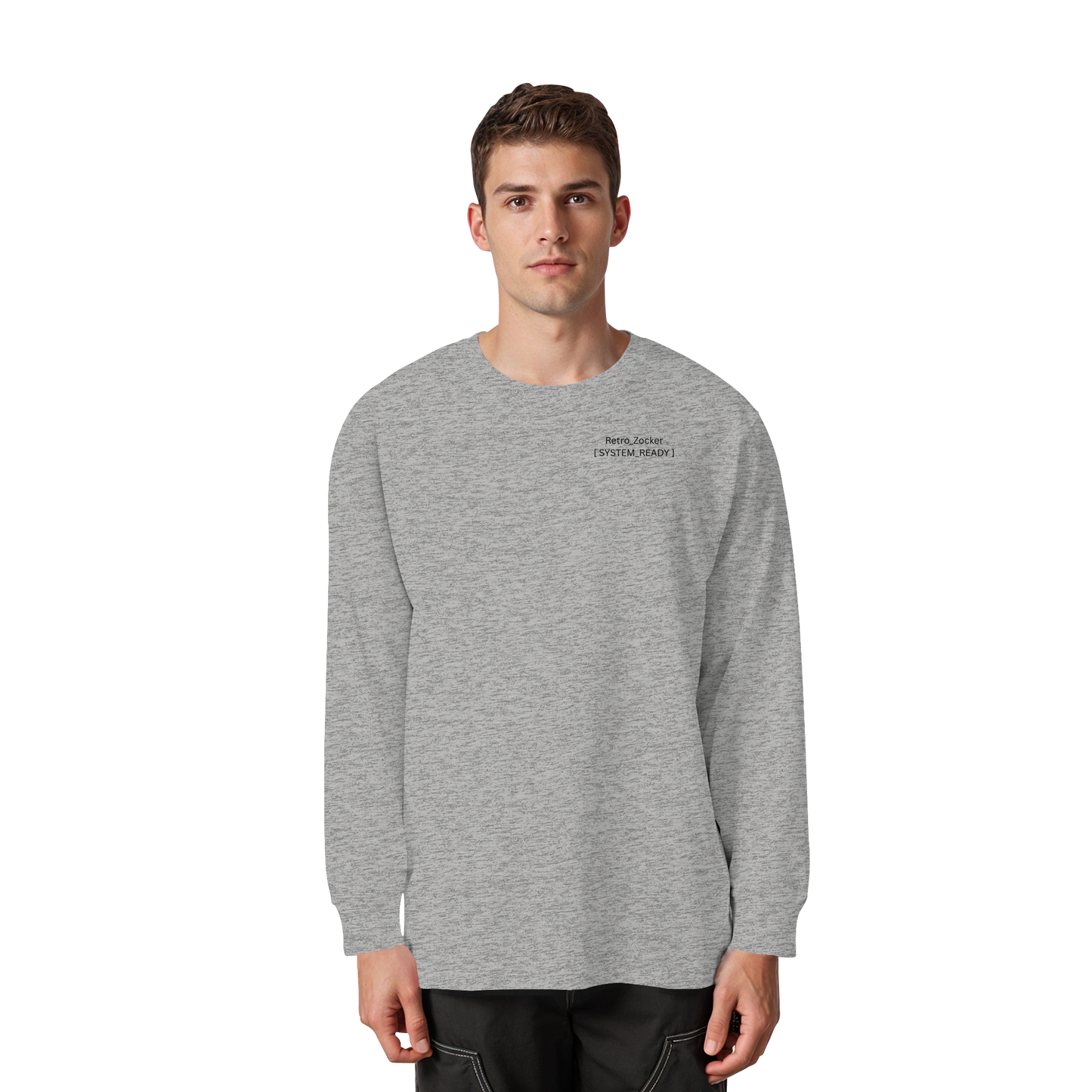 The System_Ready Oversized Longsleeve – Organic Heavy Cotton - Organic Heavy Oversized Longsleeve T-Shirt