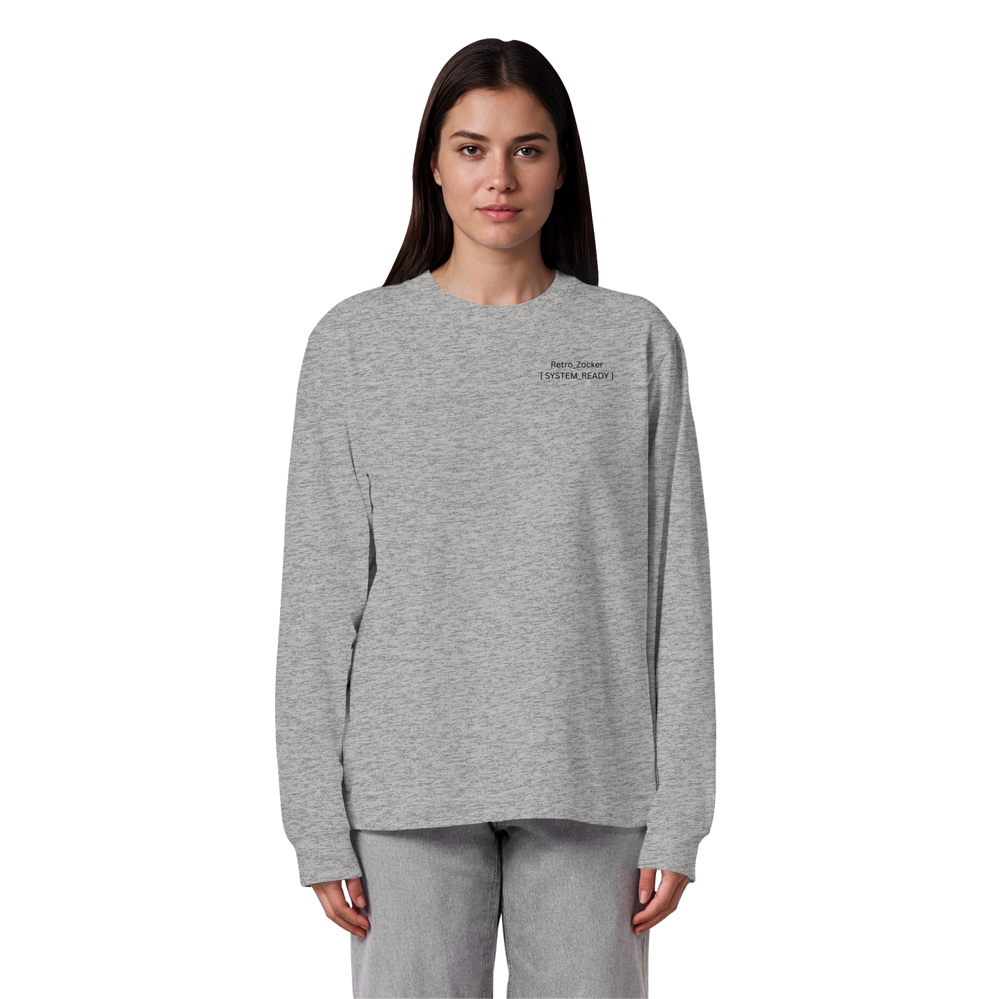 The System_Ready Oversized Longsleeve – Organic Heavy Cotton - Organic Heavy Oversized Longsleeve T-Shirt