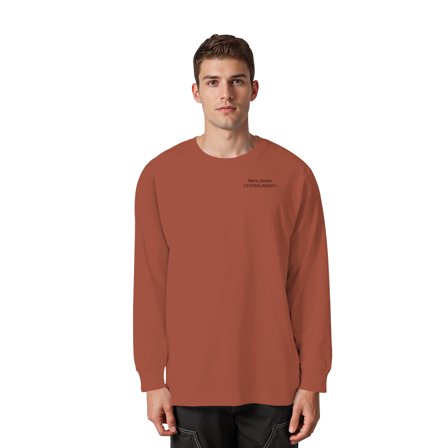 The System_Ready Oversized Longsleeve – Organic Heavy Cotton - Organic Heavy Oversized Longsleeve T-Shirt