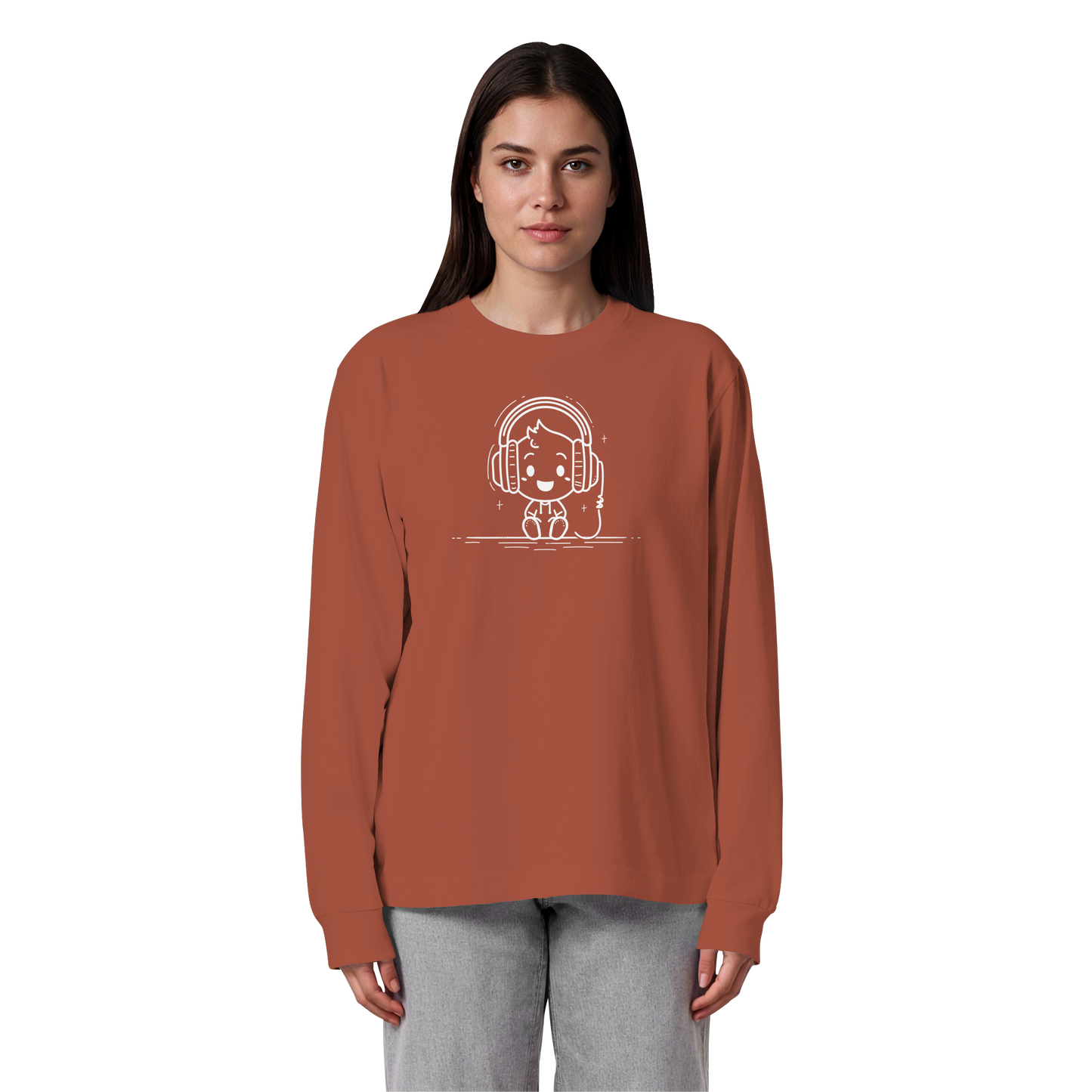 The "Mono" Oversized Longsleeve – Organic Heavy Cotton - Organic Heavy Oversized Longsleeve T-Shirt