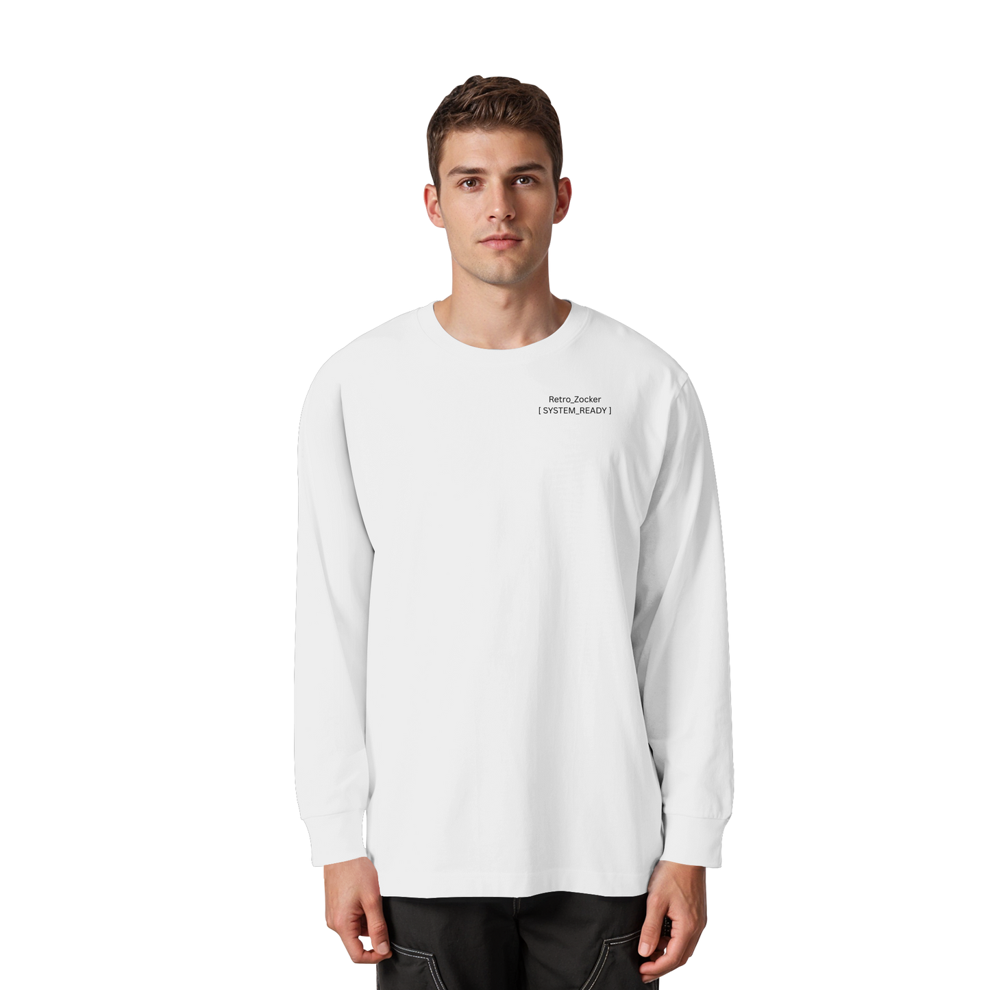 The System_Ready Oversized Longsleeve – Organic Heavy Cotton - Organic Heavy Oversized Longsleeve T-Shirt