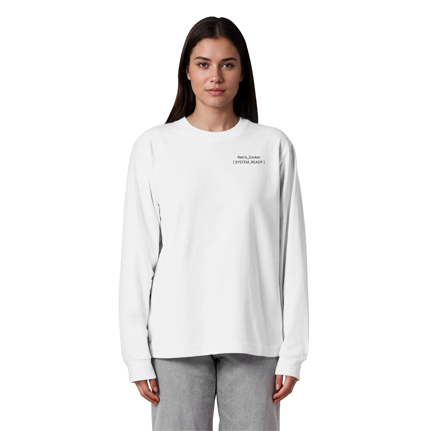 The System_Ready Oversized Longsleeve – Organic Heavy Cotton - Organic Heavy Oversized Longsleeve T-Shirt
