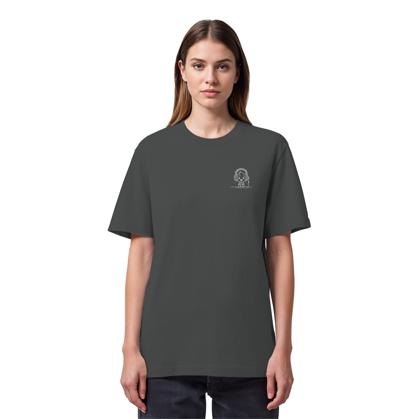 „Mono“ Lofi Headphone T-Shirt | Minimalist Tech Streetwear | Heavy Cotton - Organic Heavy Shirt