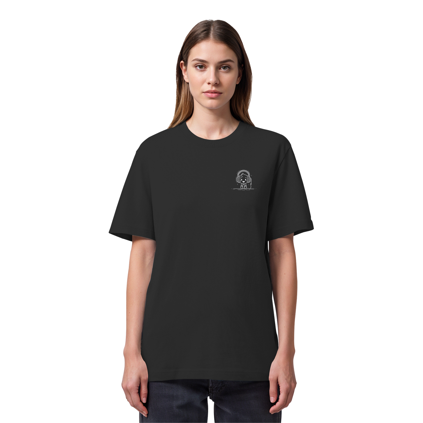 „Mono“ Lofi Headphone T-Shirt | Minimalist Tech Streetwear | Heavy Cotton - Organic Heavy Shirt