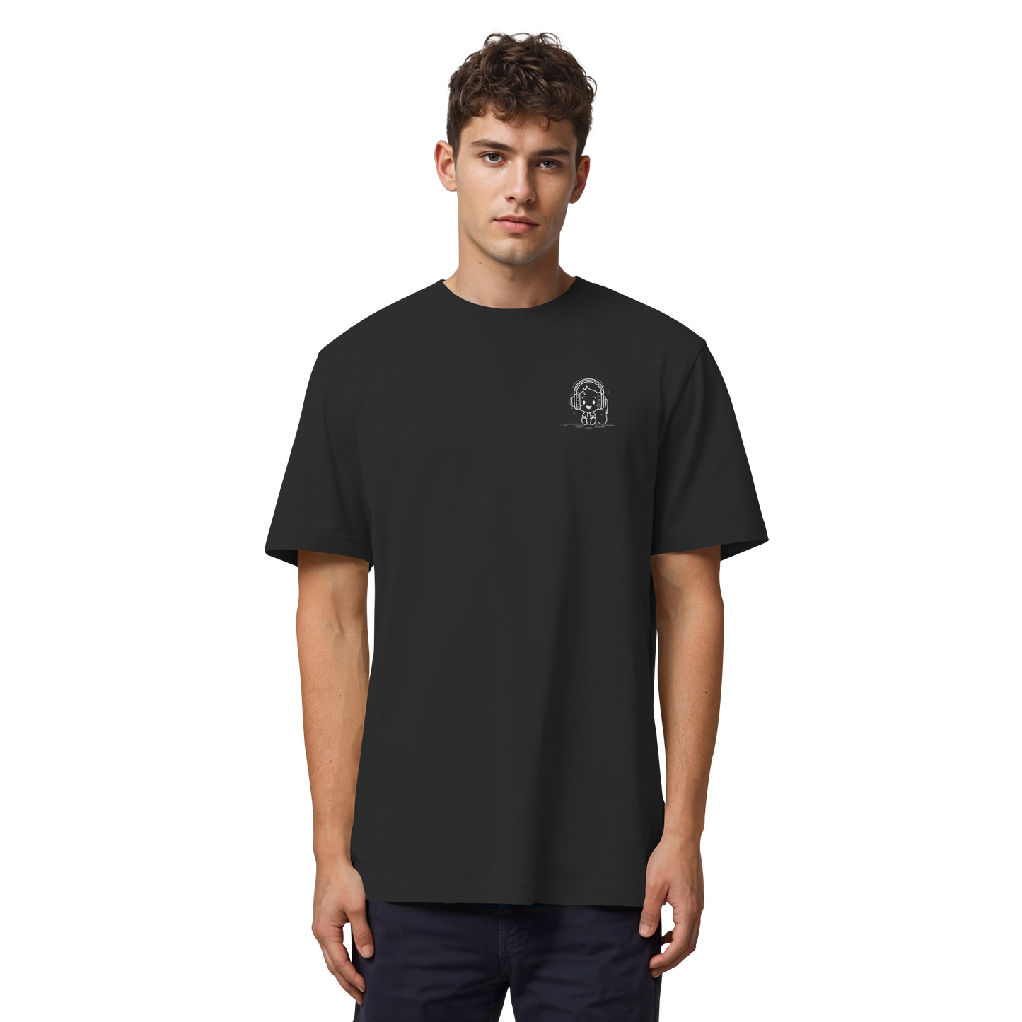 „Mono“ Lofi Headphone T-Shirt | Minimalist Tech Streetwear | Heavy Cotton - Organic Heavy Shirt