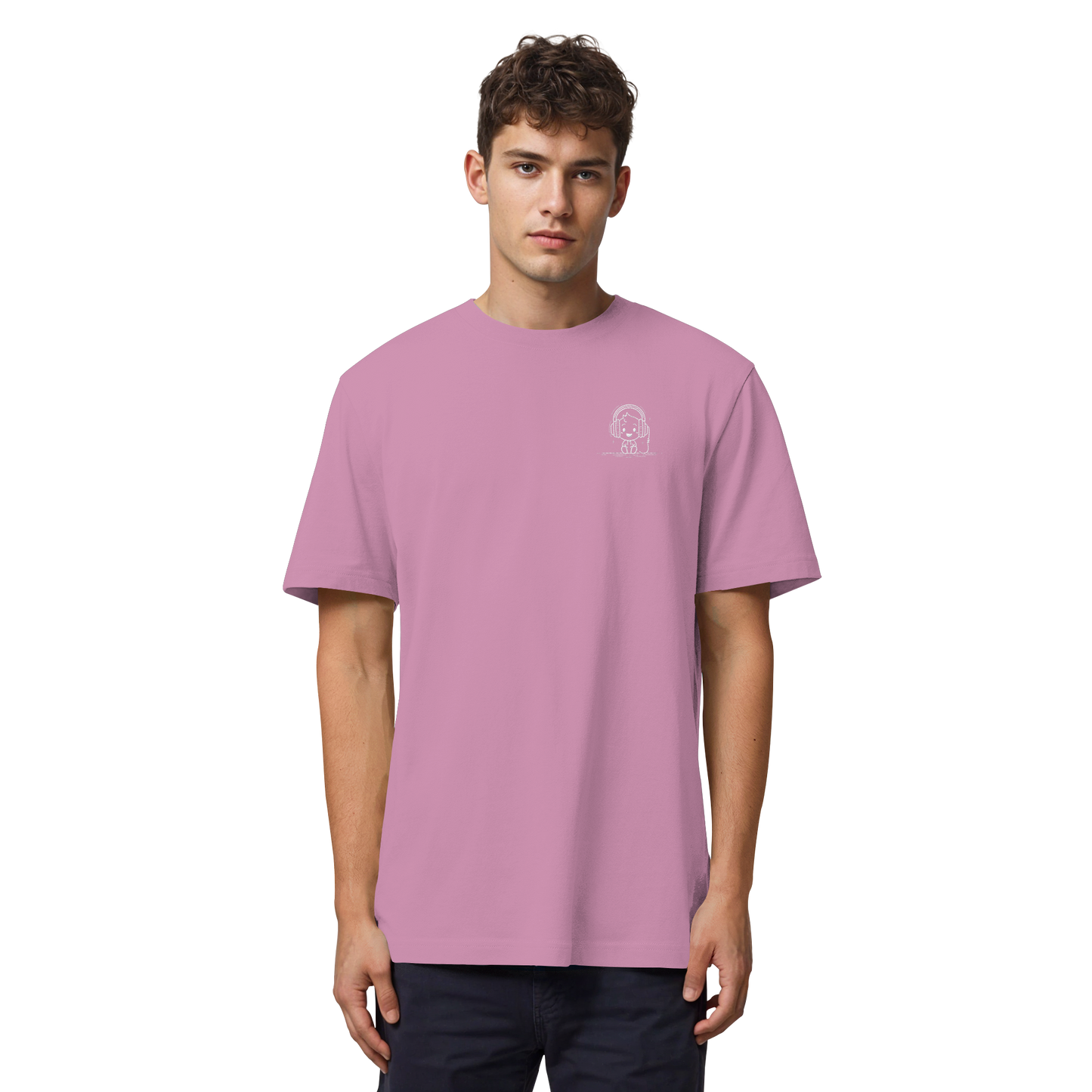 „Mono“ Lofi Headphone T-Shirt | Minimalist Tech Streetwear | Heavy Cotton - Organic Heavy Shirt