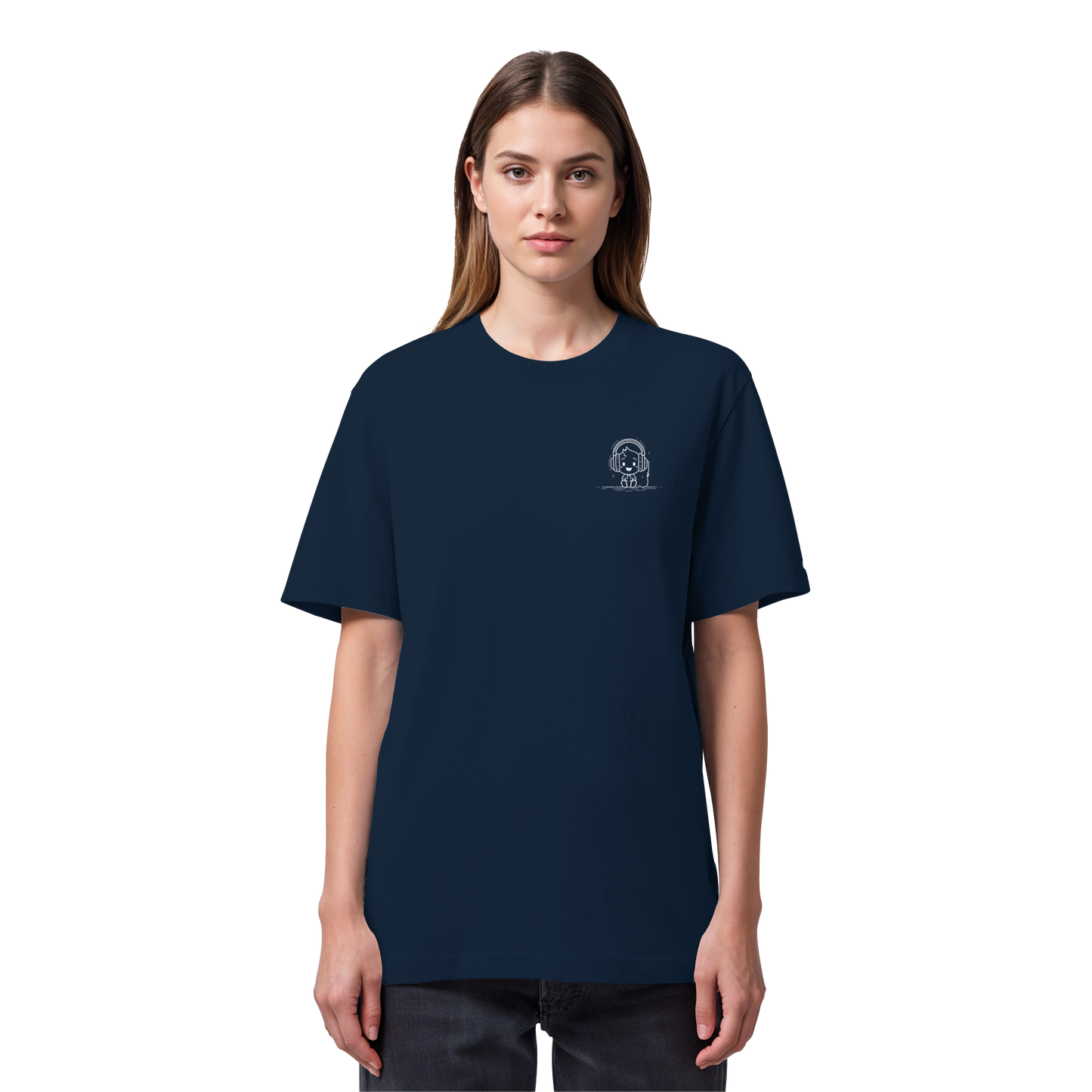 „Mono“ Lofi Headphone T-Shirt | Minimalist Tech Streetwear | Heavy Cotton - Organic Heavy Shirt