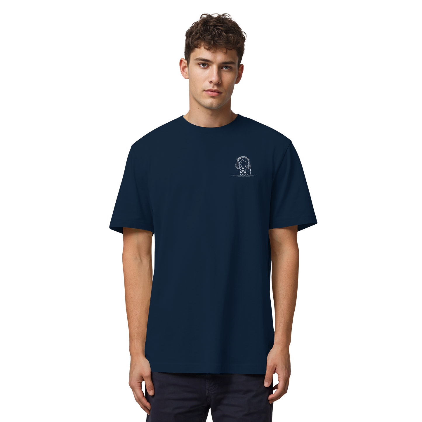 „Mono“ Lofi Headphone T-Shirt | Minimalist Tech Streetwear | Heavy Cotton - Organic Heavy Shirt