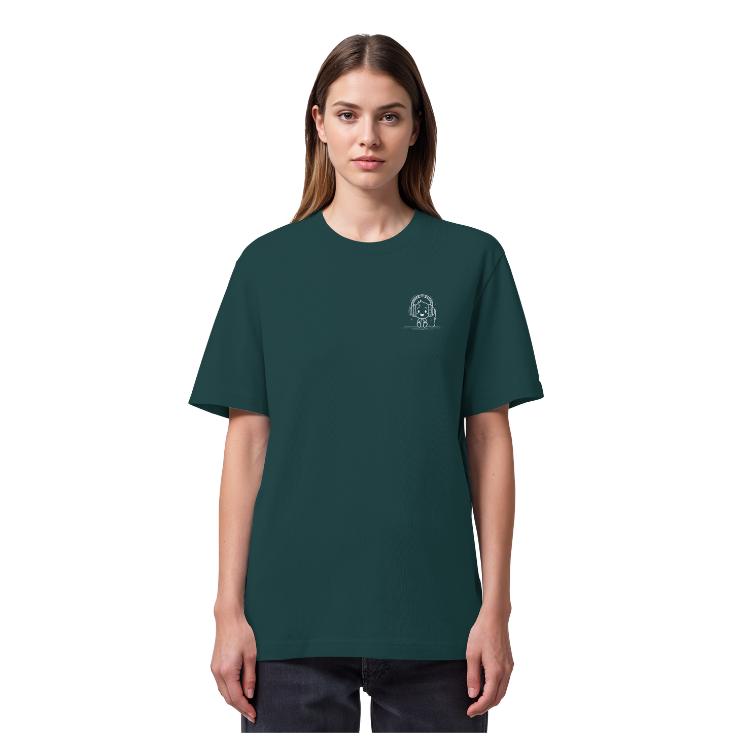 „Mono“ Lofi Headphone T-Shirt | Minimalist Tech Streetwear | Heavy Cotton - Organic Heavy Shirt