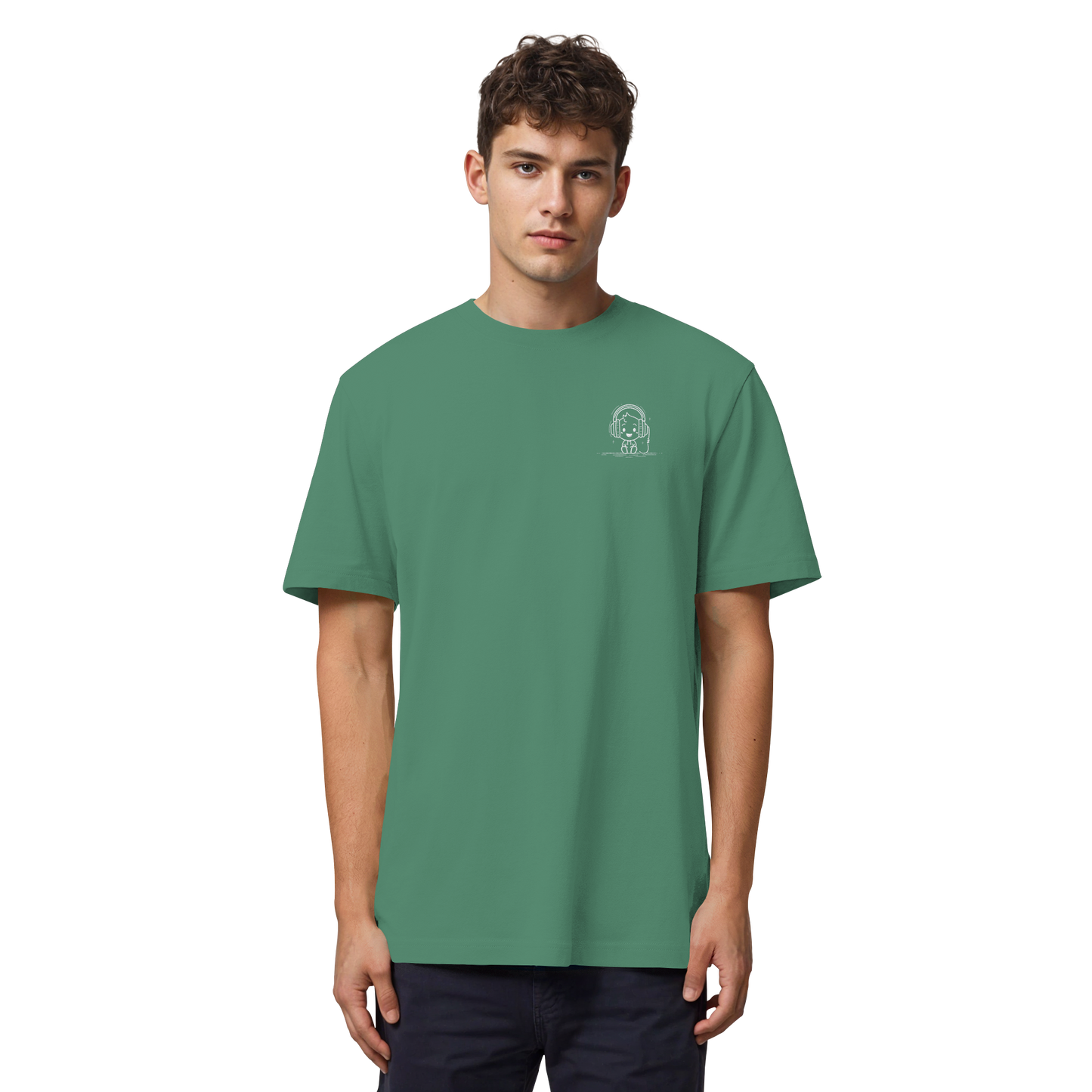 „Mono“ Lofi Headphone T-Shirt | Minimalist Tech Streetwear | Heavy Cotton - Organic Heavy Shirt