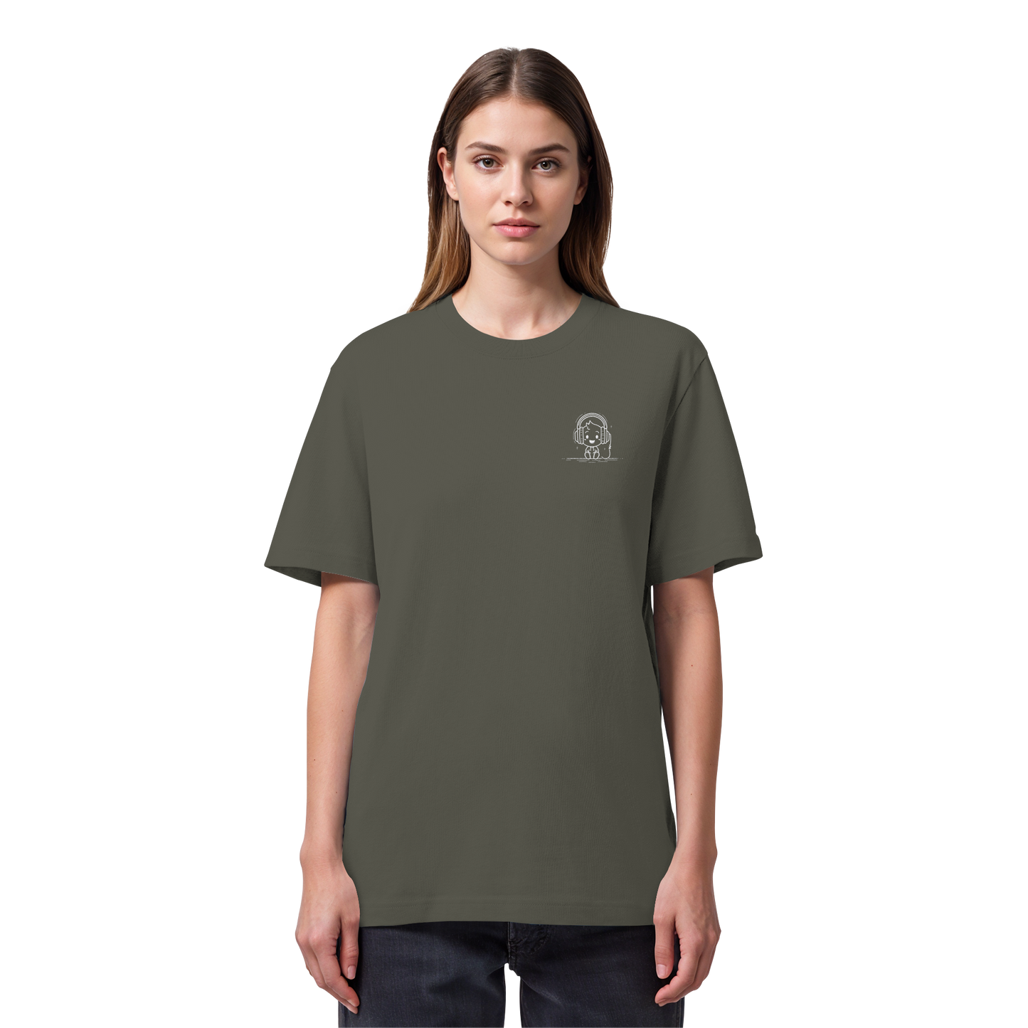 „Mono“ Lofi Headphone T-Shirt | Minimalist Tech Streetwear | Heavy Cotton - Organic Heavy Shirt