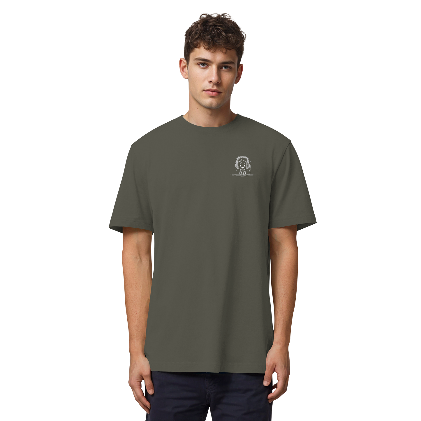 „Mono“ Lofi Headphone T-Shirt | Minimalist Tech Streetwear | Heavy Cotton - Organic Heavy Shirt