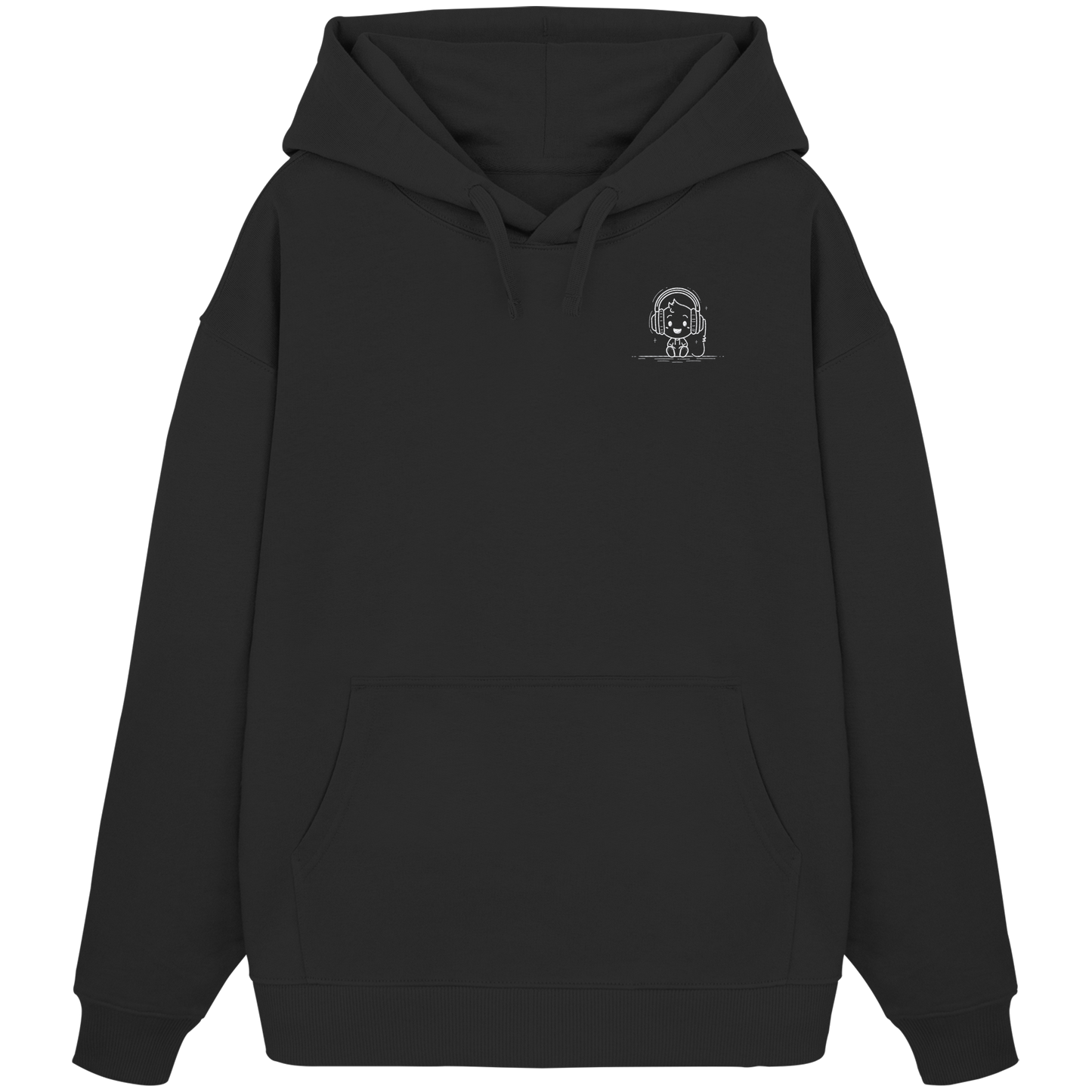 Ludwig Gamingart „Mono“ Oversize Hoodie | Heavy Organic Cotton | Stick-Emblem - Organic Oversize Hoodie