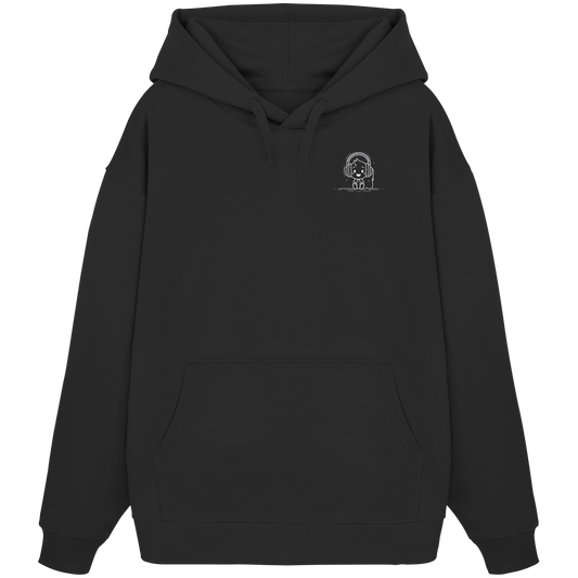 Ludwig Gamingart „Mono“ Oversize Hoodie | Heavy Organic Cotton | Stick-Emblem - Organic Oversize Hoodie