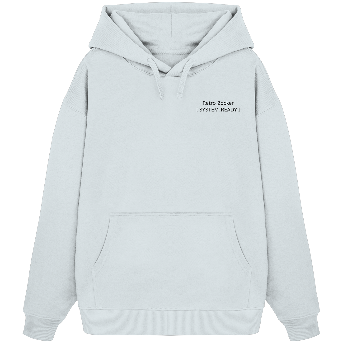 The Blueprint Controller – Heavy Organic Hoodie | Backprint Edition - Organic Oversize Hoodie