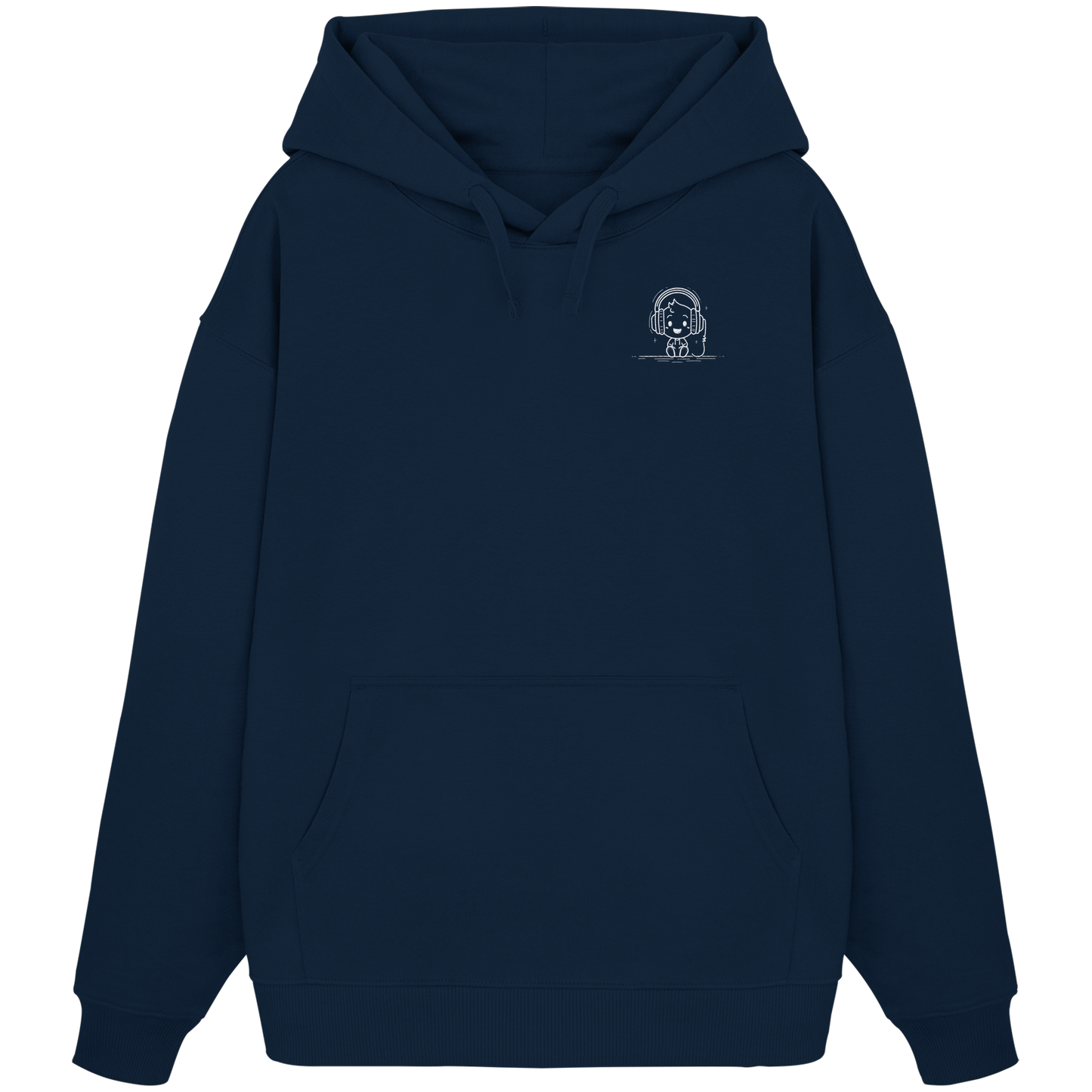 Ludwig Gamingart „Mono“ Oversize Hoodie | Heavy Organic Cotton | Stick-Emblem - Organic Oversize Hoodie