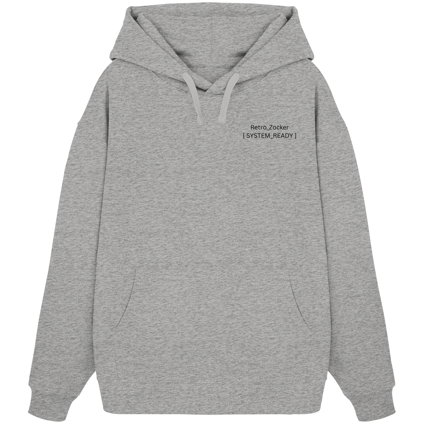 The Blueprint Controller – Heavy Organic Hoodie | Backprint Edition - Organic Oversize Hoodie