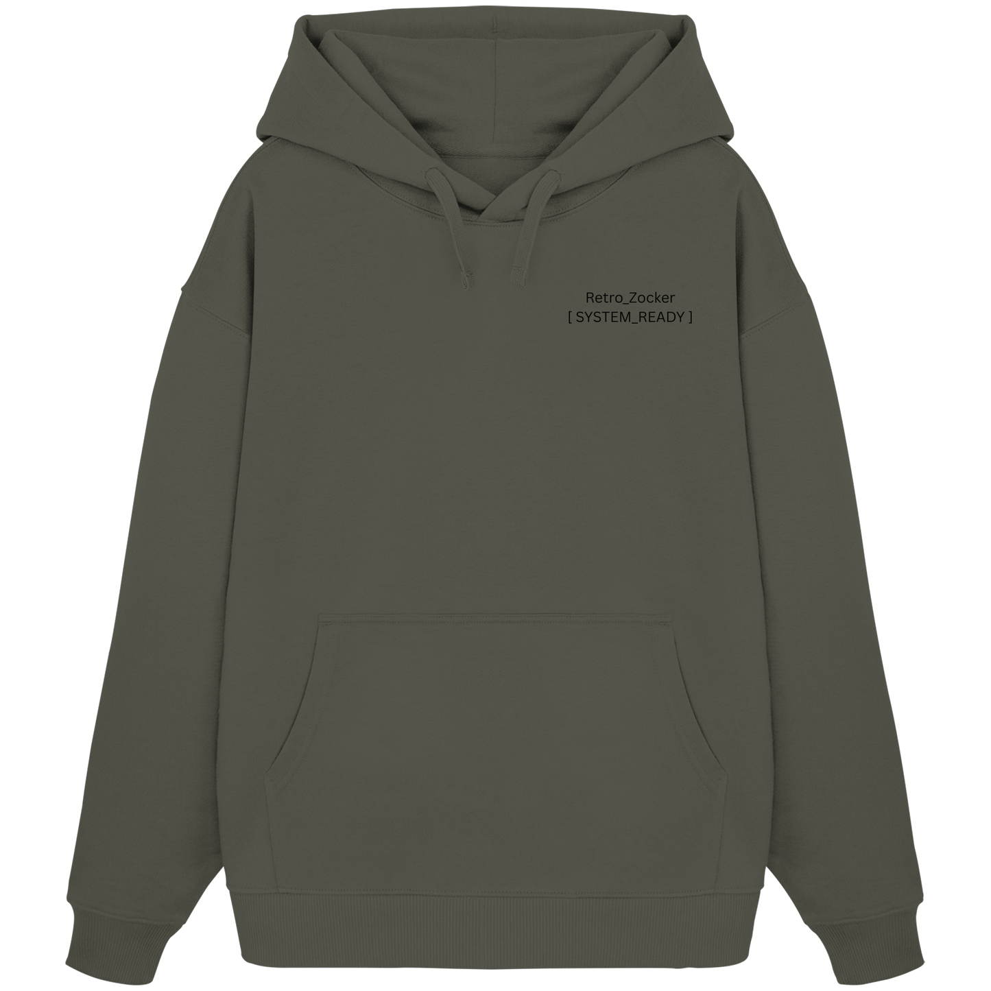 The Blueprint Controller – Heavy Organic Hoodie | Backprint Edition - Organic Oversize Hoodie
