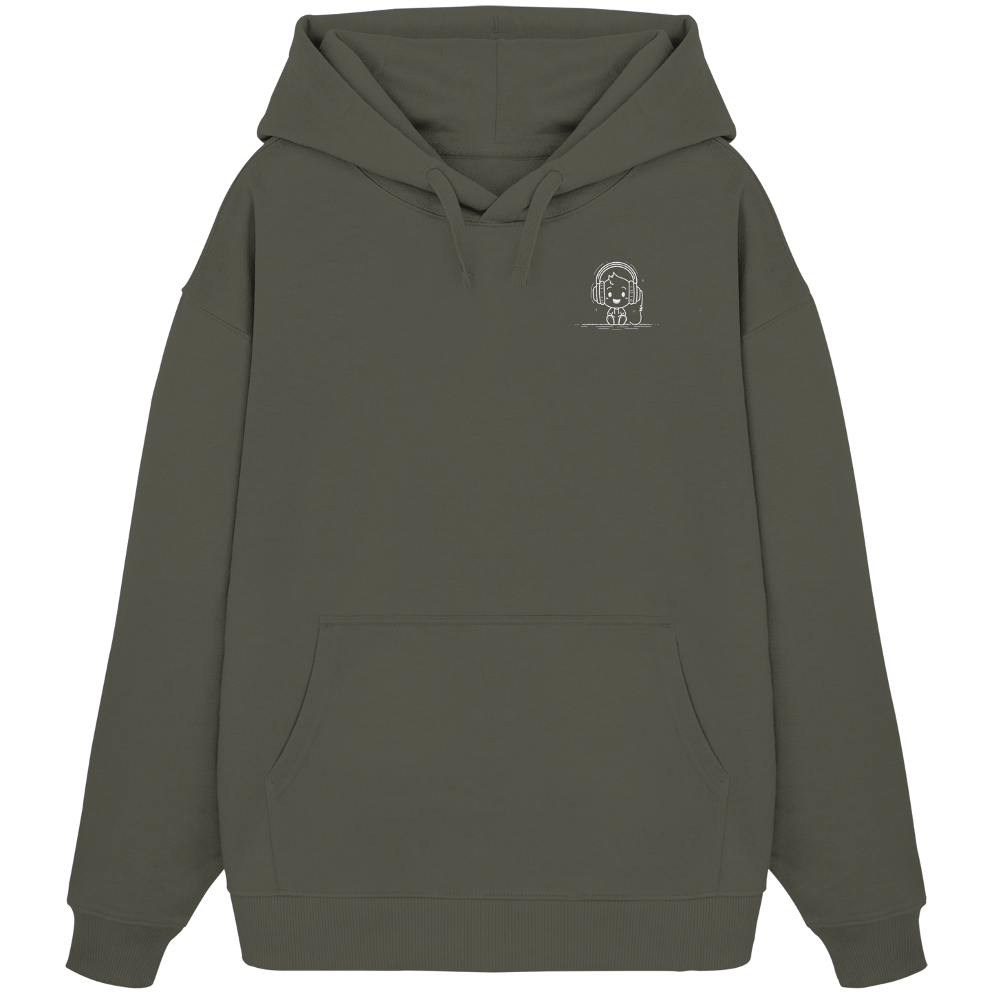 Ludwig Gamingart „Mono“ Oversize Hoodie | Heavy Organic Cotton | Stick-Emblem - Organic Oversize Hoodie