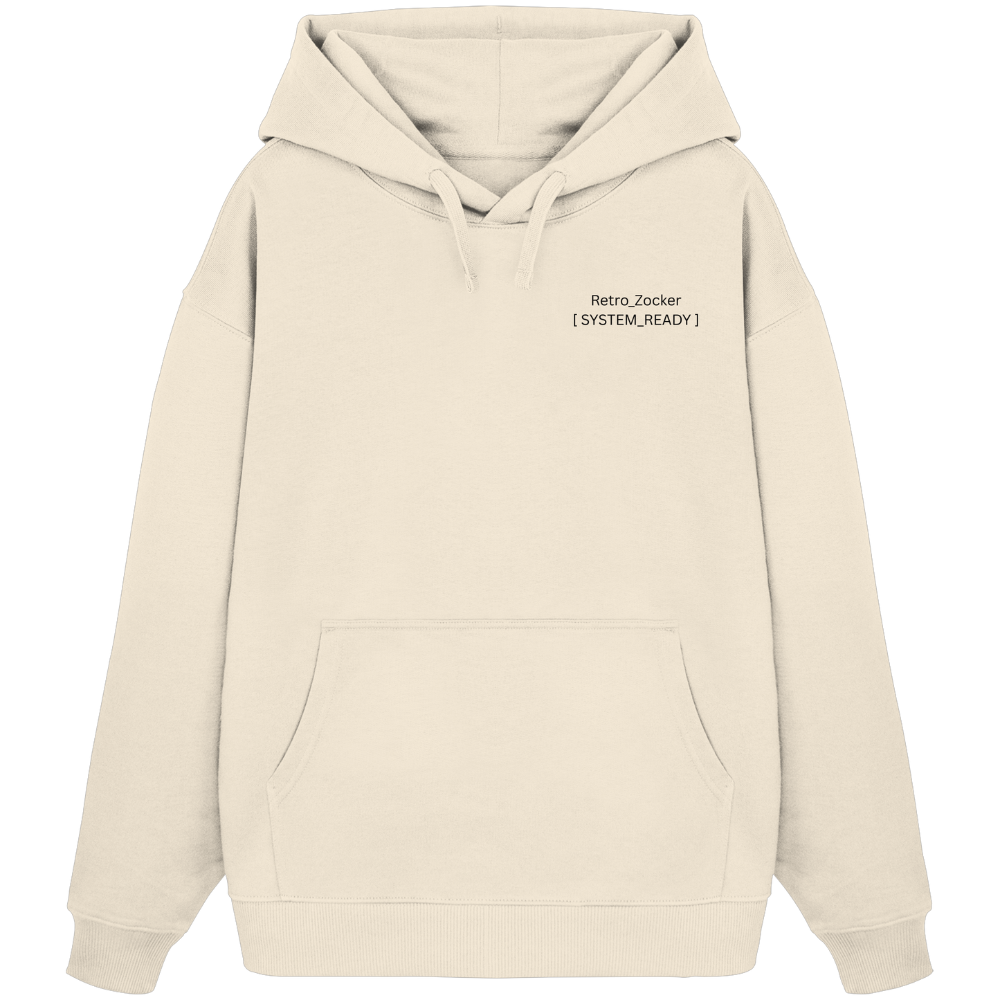 The Blueprint Controller – Heavy Organic Hoodie | Backprint Edition - Organic Oversize Hoodie