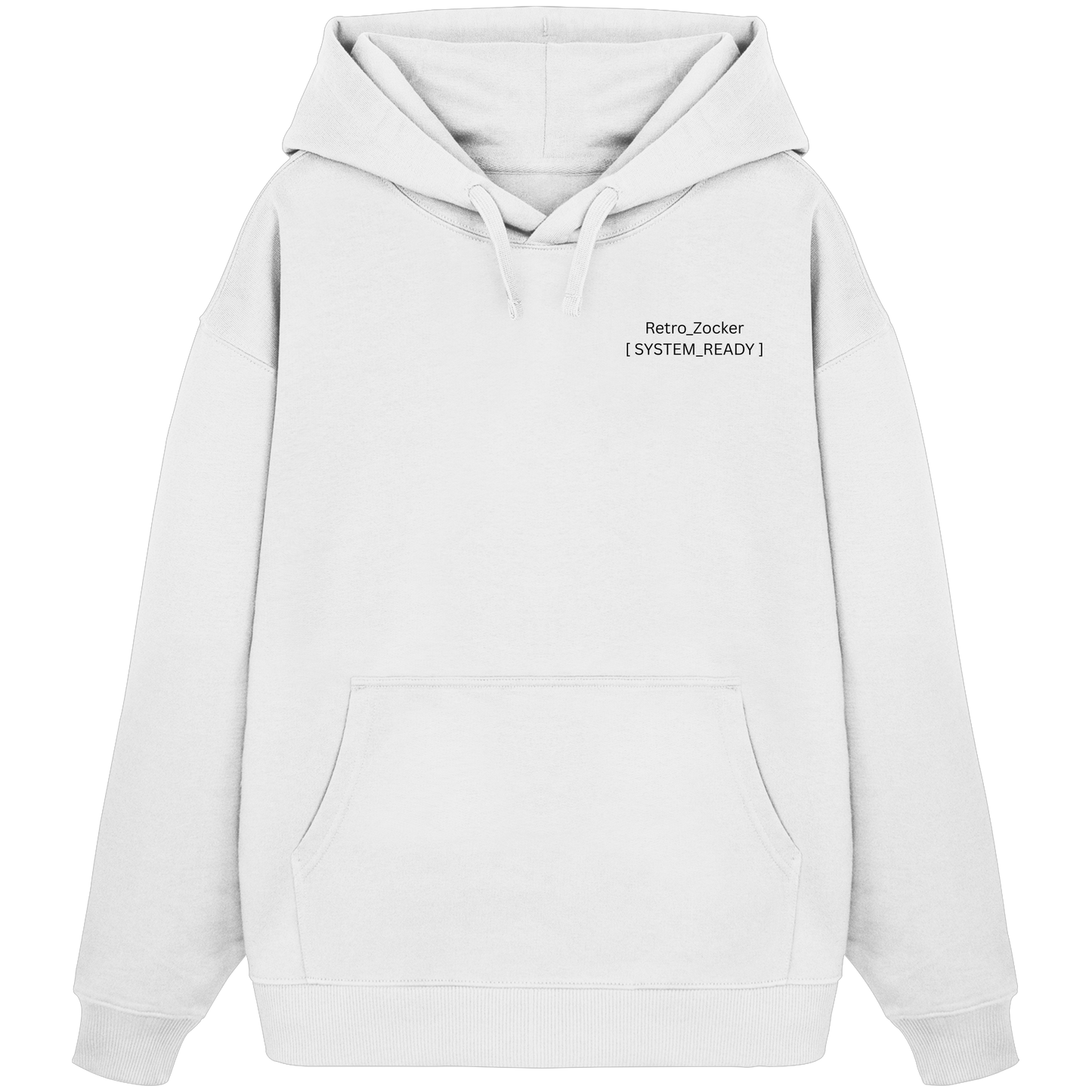 The Blueprint Controller – Heavy Organic Hoodie | Backprint Edition - Organic Oversize Hoodie