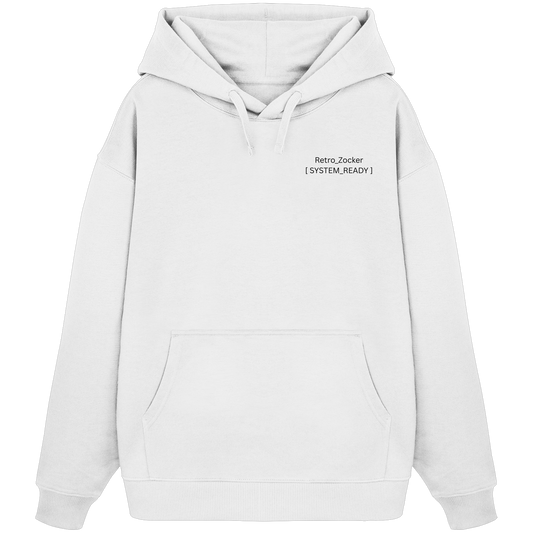 The Blueprint Controller – Heavy Organic Hoodie | Backprint Edition - Organic Oversize Hoodie