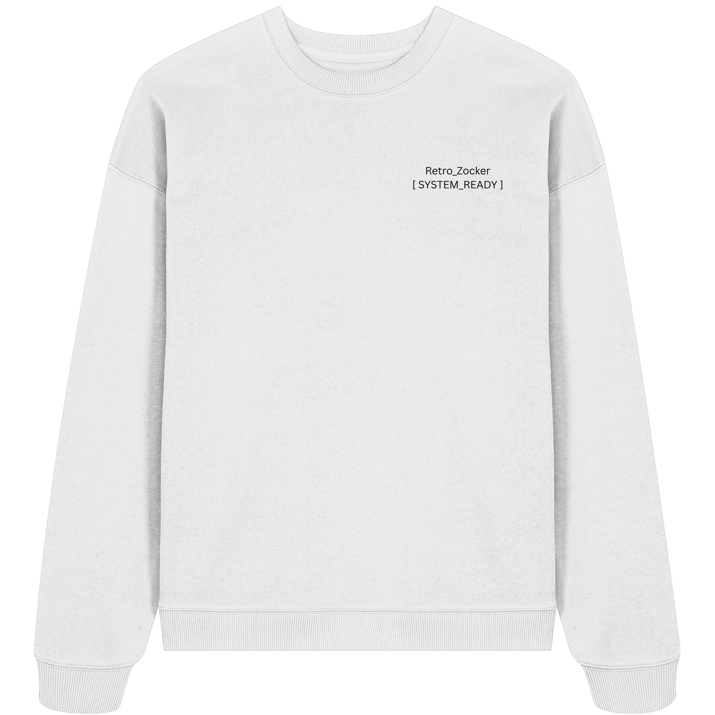 The Blueprint Handheld – Premium Bio-Sweatshirt | Backprint Edition - Organic Oversize Sweatshirt