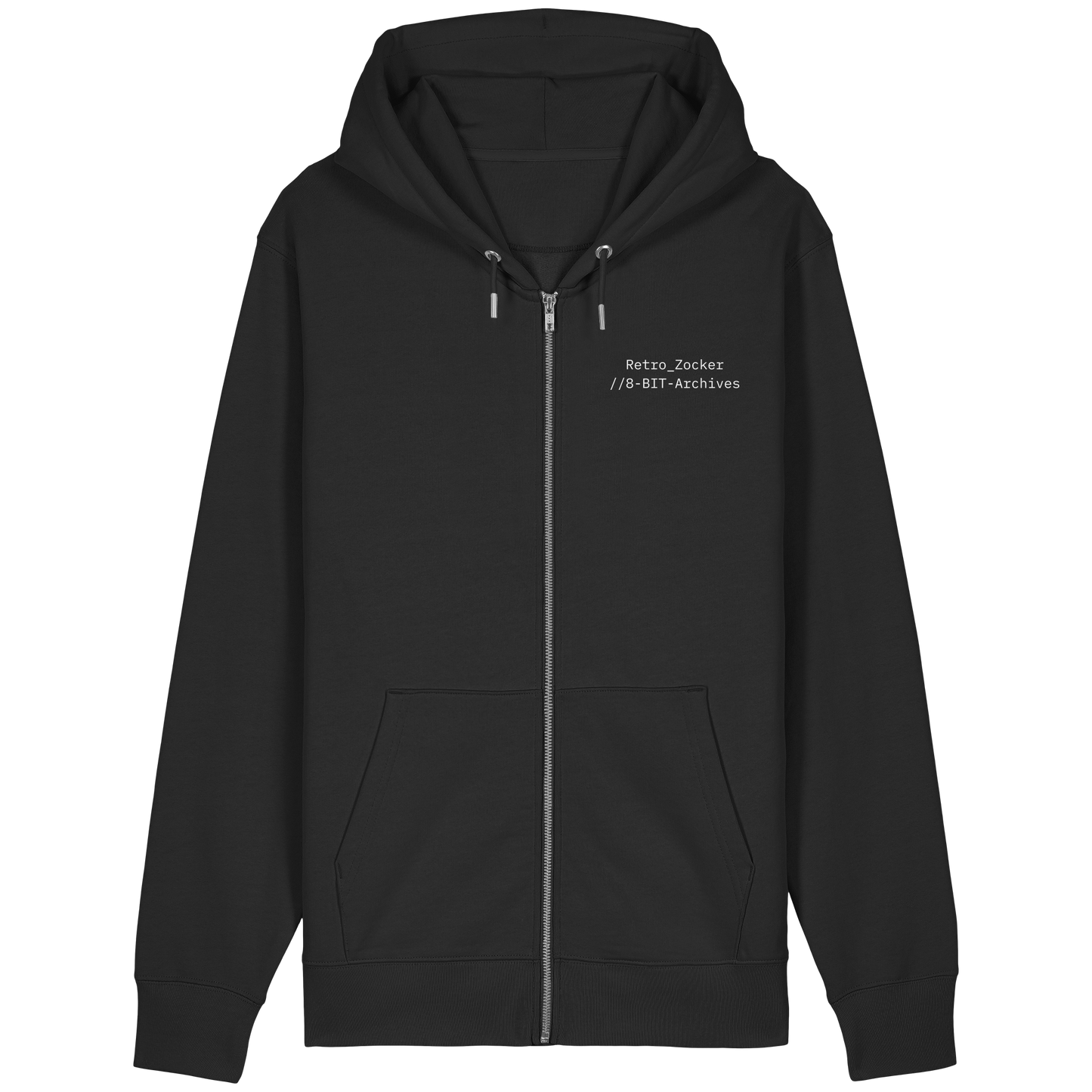 „Retro Zocker“ Mono – Organic Relaxed Zipper | Backprint Edition - Organic Relaxed Zipper
