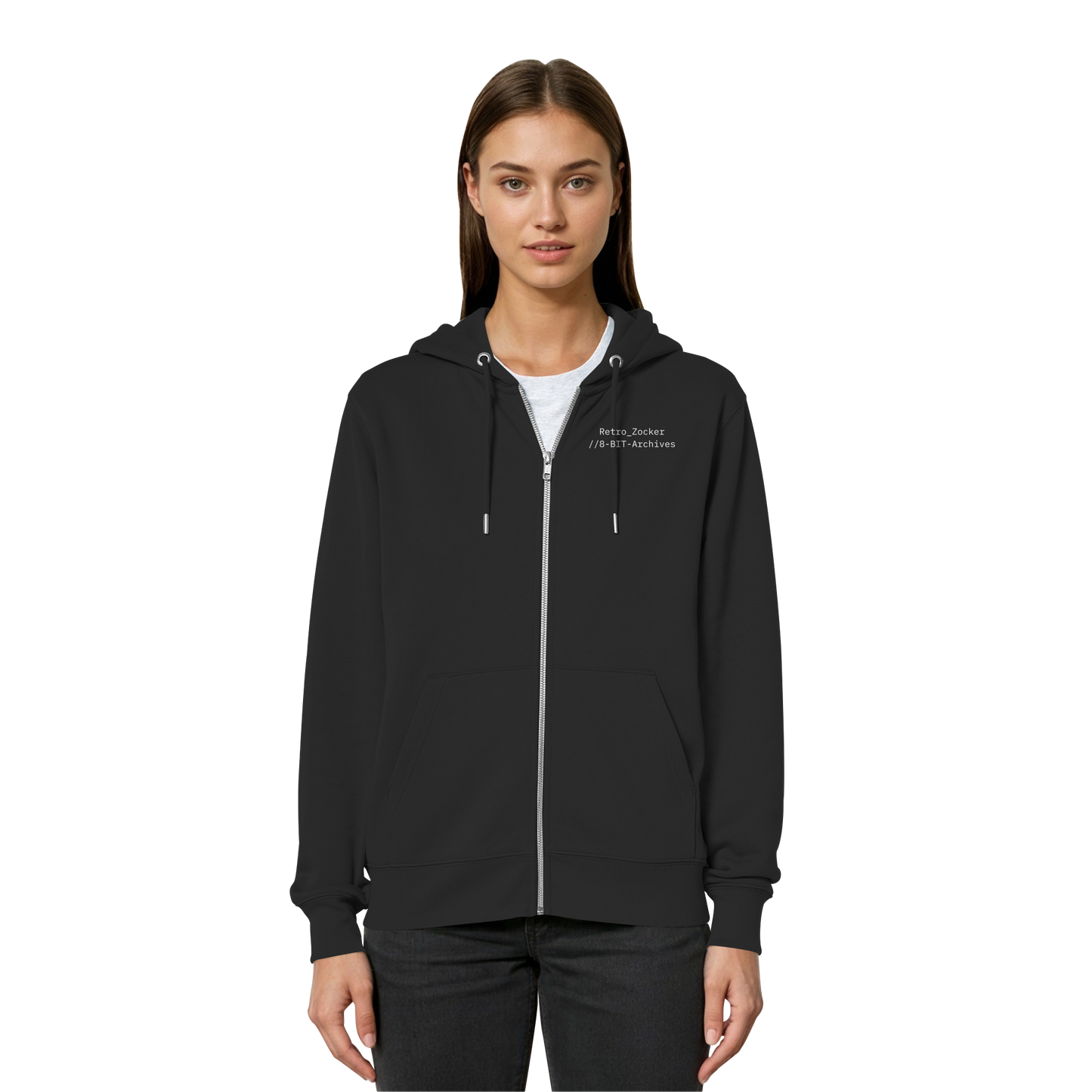 „Retro Zocker“ Mono – Organic Relaxed Zipper | Backprint Edition - Organic Relaxed Zipper