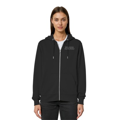 "Retro_Zocker[System_Ready]"Mono Lofi-Kopfhörer – Organic Relaxed Zipper | Backprint Edition
