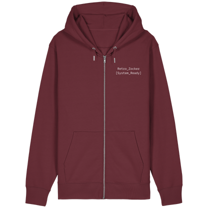 "Retro_Zocker[System_Ready]"Mono Lofi-Kopfhörer – Organic Relaxed Zipper | Backprint Edition