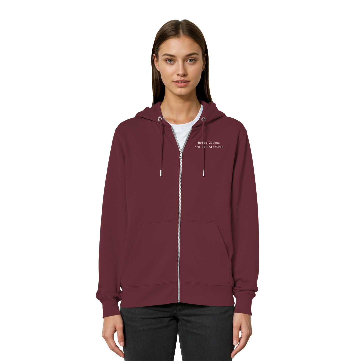 „Retro Zocker“ Mono – Organic Relaxed Zipper | Backprint Edition - Organic Relaxed Zipper
