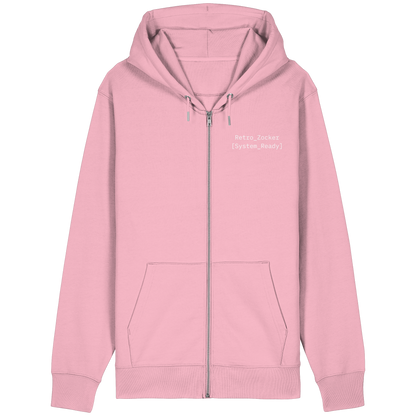 "Retro_Zocker[System_Ready]"Mono Lofi-Kopfhörer – Organic Relaxed Zipper | Backprint Edition