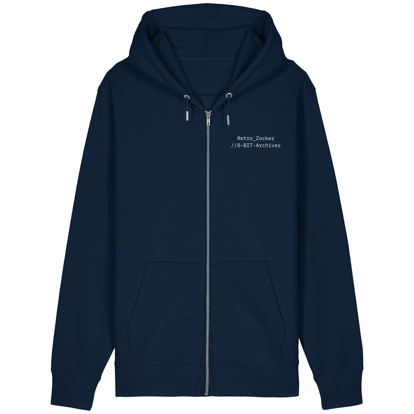 „Retro Zocker“ Mono – Organic Relaxed Zipper | Backprint Edition - Organic Relaxed Zipper