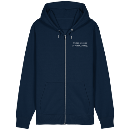 "Retro_Zocker[System_Ready]"Mono Lofi-Kopfhörer – Organic Relaxed Zipper | Backprint Edition