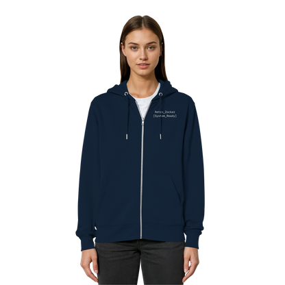 "Retro_Zocker[System_Ready]"Mono Lofi-Kopfhörer – Organic Relaxed Zipper | Backprint Edition