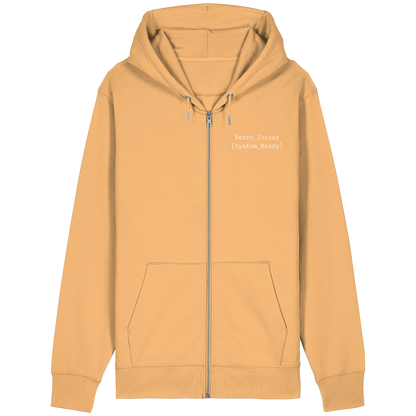 "Retro_Zocker[System_Ready]"Mono Lofi-Kopfhörer – Organic Relaxed Zipper | Backprint Edition