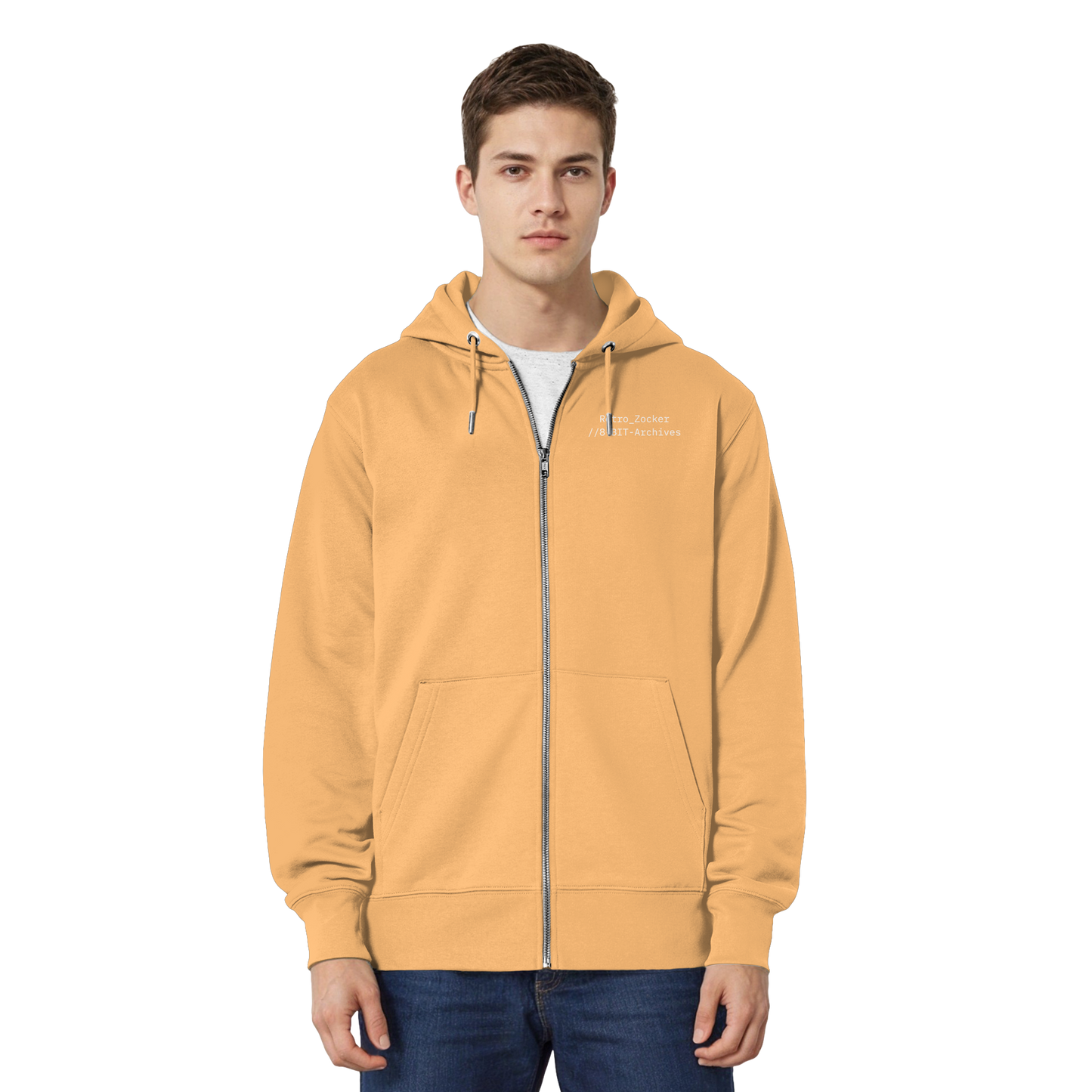 „Retro Zocker“ Mono – Organic Relaxed Zipper | Backprint Edition - Organic Relaxed Zipper