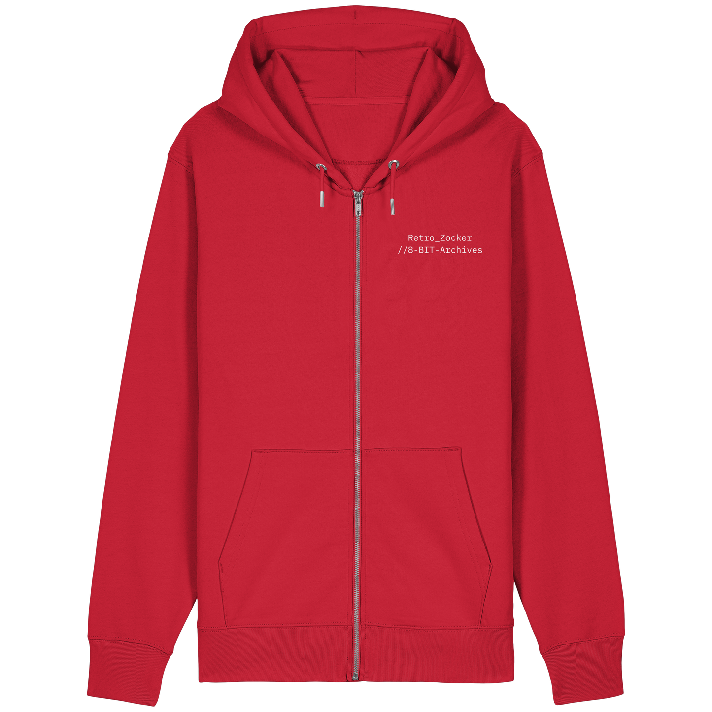 „Retro Zocker“ Mono – Organic Relaxed Zipper | Backprint Edition - Organic Relaxed Zipper