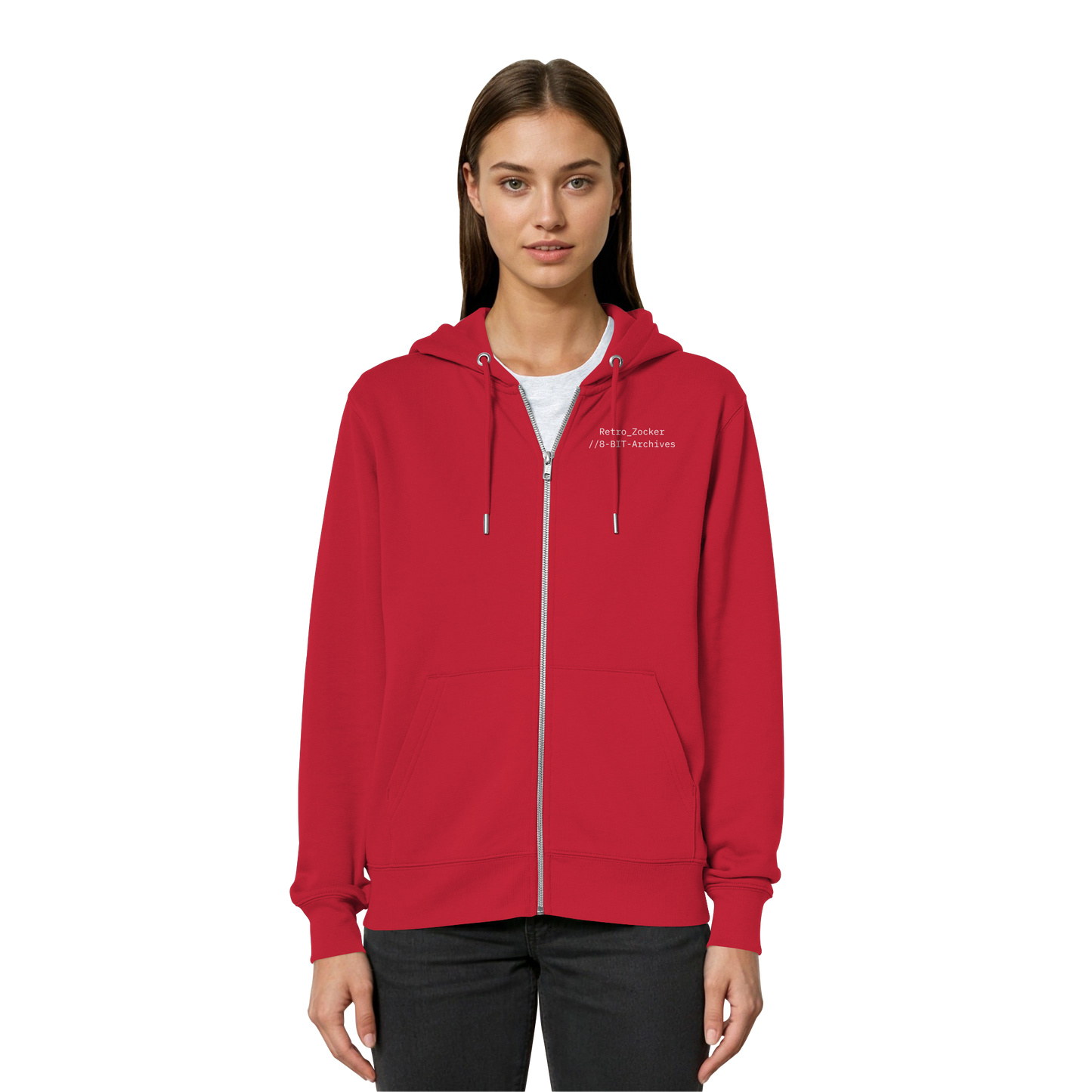 „Retro Zocker“ Mono – Organic Relaxed Zipper | Backprint Edition - Organic Relaxed Zipper