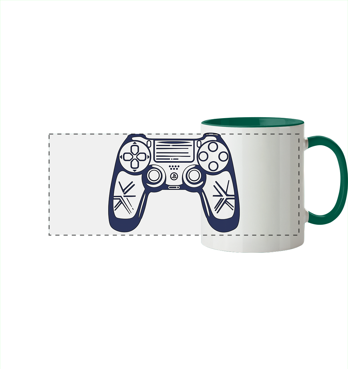 The Blueprint Controller – Two-Tone Setup Mug - Panorama Tasse zweifarbig